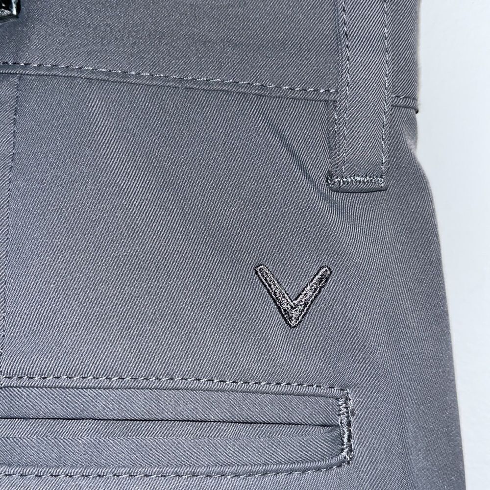 Gray Flat front Callaway polyester performance po… - image 5